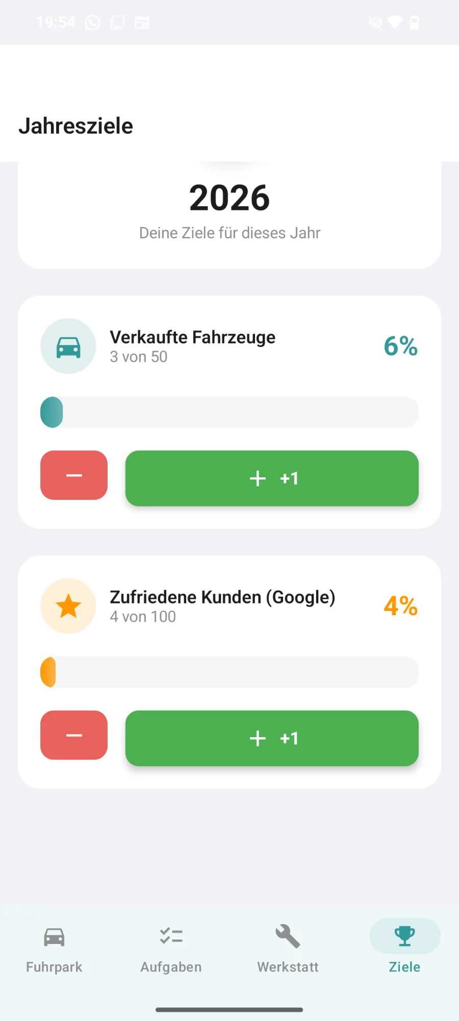 Jahresziele Android