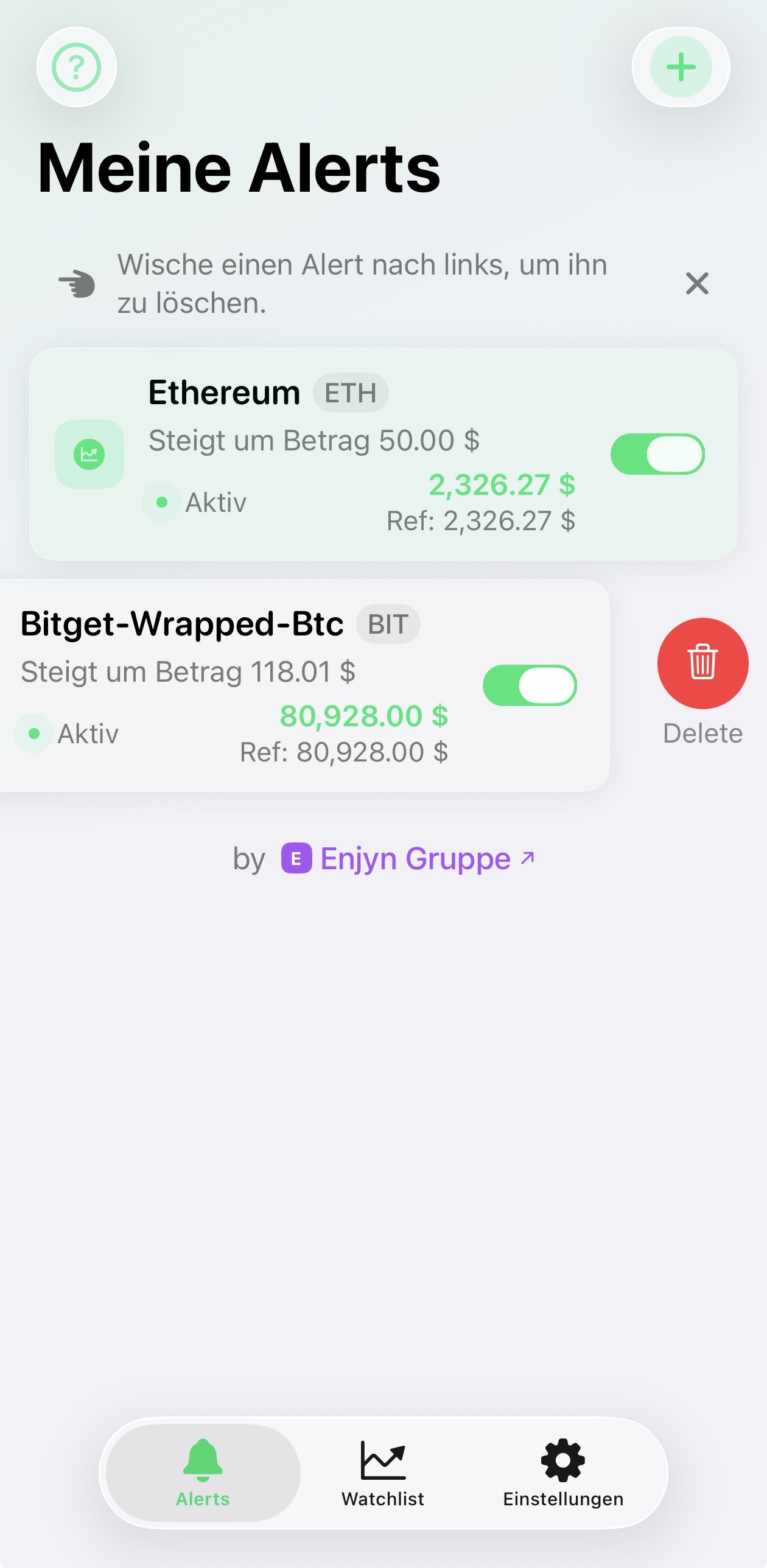 Meine Alerts