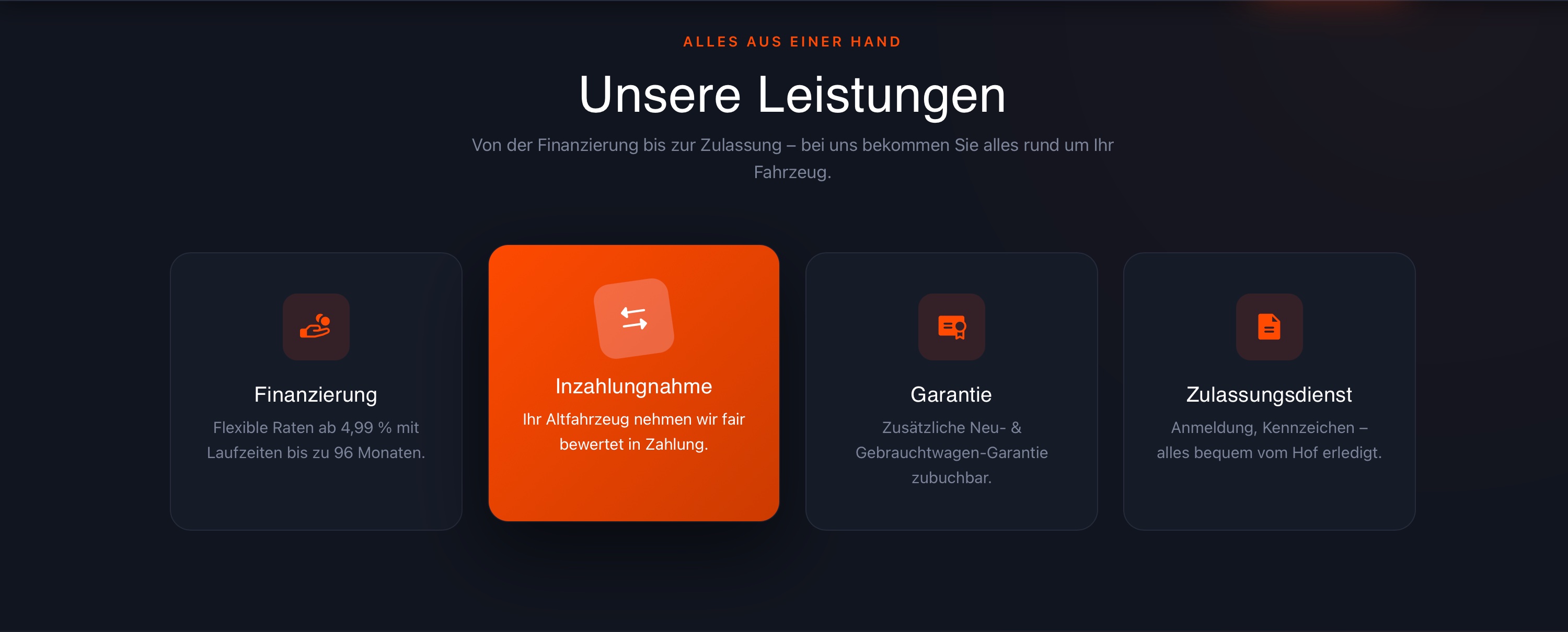 Unsere Leistungen